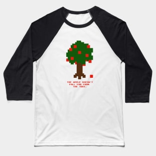 Pixel tree Baseball T-Shirt